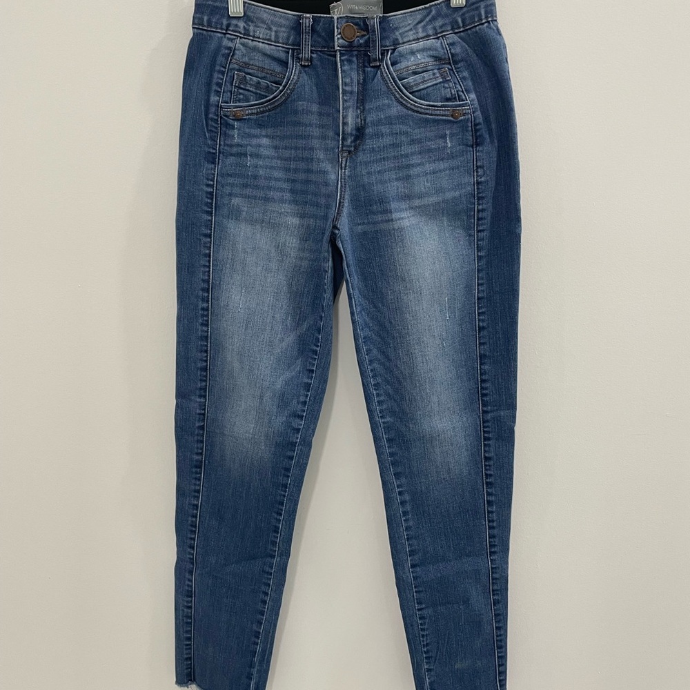 Wit & Wisdom Blue Ankle Jeans
